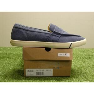 Johnnie-O Sloafer Men's Loafer Size 11.5 Shoes Navy Blue Textile New